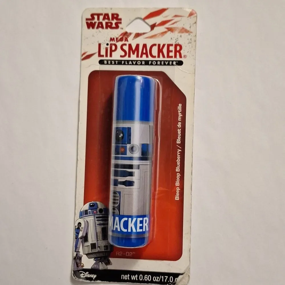 STAR wars R2-D2 bleep bloop blueberry lip smacker